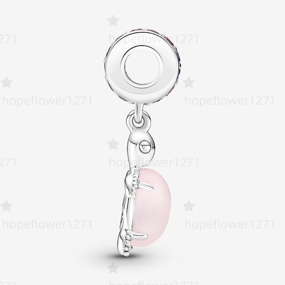 Pandora Murano Glass Pink Sea Turtle Dangle Charm - Picture 3 of 6